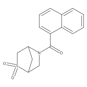 (2,2-Dioxido-2-thia-5-azabicyclo[2.2.1]heptan-5-yl)(naphthalen-1-yl)methanone Structure