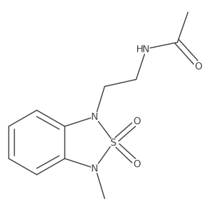 N-(2-(3-methyl-2,2-dioxidobenzo[c][1,2,5]thiadiazol-1(3H)-yl)ethyl)acetamide Structure