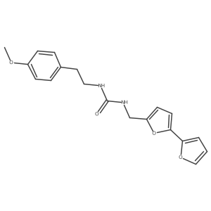1-([2,2'-Bifuran]-5-ylmethyl)-3-(4-methoxyphenethyl)urea结构式