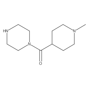 (1-Methylpiperidin-4-yl)(piperazin-1-yl)methanone Structure