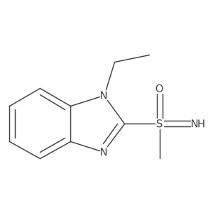 (1-Ethyl-1H-1,3-benzodiazol-2-yl)(imino)methyl-lambda6-sulfanone结构式