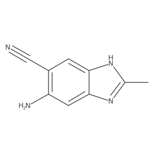 1H-Benzimidazole-5-carbonitrile, 6-amino-2-methyl-结构式