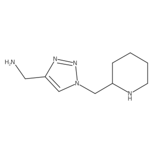 (1-(piperidin-2-ylmethyl)-1H-1,2,3-triazol-4-yl)methanamine结构式