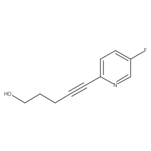 5-(5-Fluoropyridin-2-yl)pent-4-yn-1-ol结构式