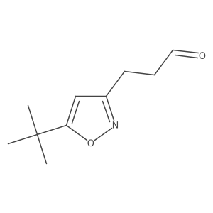 3-(5-Tert-butyl-1,2-oxazol-3-yl)propanal结构式
