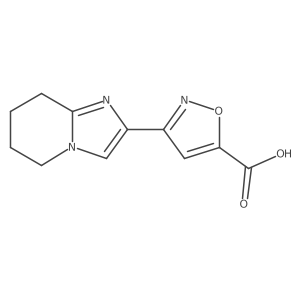 3-{5H,6H,7H,8H-imidazo[1,2-a]pyridin-2-yl}-1,2-oxazole-5-carboxylic acid结构式