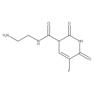 N-(2-aminoethyl)-5-fluoro-2,4-dioxo-3,4-dihydropyrimidine-1(2H)-carboxamide结构式