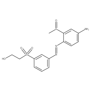 2-[3-[2-[4-Amino-2-(methylsulfinyl)phenyl]diazene-1-yl]phenylsulfonyl]ethanol Structure