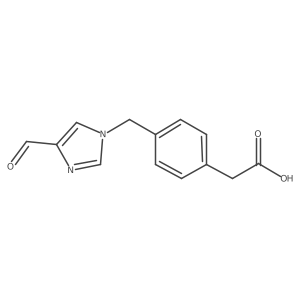 2-{4-[(4-formyl-1H-imidazol-1-yl)methyl]phenyl}acetic acid结构式
