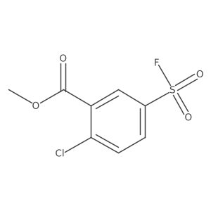 Methyl 2-chloro-5-(fluorosulfonyl)benzoate结构式