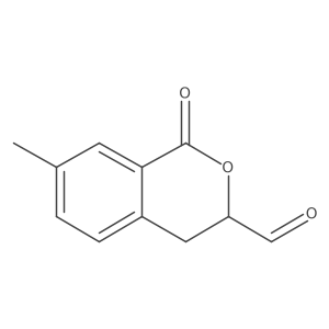 7-methyl-1-oxo-3,4-dihydro-1H-2-benzopyran-3-carbaldehyde Structure