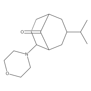2-(Morpholin-4-yl)-7-(propan-2-yl)bicyclo[3.3.1]nonan-9-one结构式