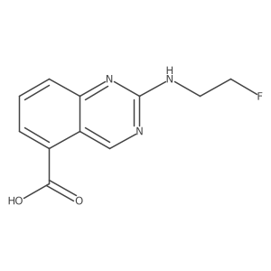 2-[(2-Fluoroethyl)amino]quinazoline-5-carboxylic acid结构式