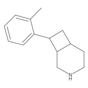 (1S,6R,8S)-8-(2-methylphenyl)-3-azabicyclo[4.2.0]octane结构式