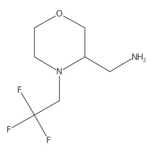 [(3R)-4-(2,2,2-trifluoroethyl)morpholin-3-yl]methanamine结构式
