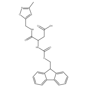 3-({[(9H-fluoren-9-yl)methoxy]carbonyl}amino)-3-{[(3-methyl-1,2,4-oxadiazol-5-yl)methyl]carbamoyl}propanoic acid Structure