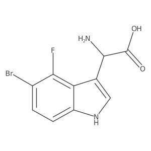 2-amino-2-(5-bromo-4-fluoro-1H-indol-3-yl)acetic acid Structure