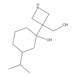 1-[3-(Hydroxymethyl)azetidin-3-yl]-3-(propan-2-yl)cyclohexan-1-ol Structure
