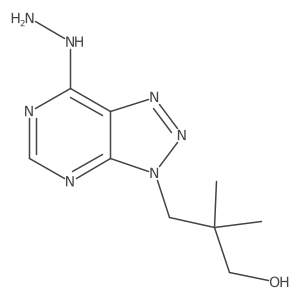 3-{7-hydrazinyl-3H-[1,2,3]triazolo[4,5-d]pyrimidin-3-yl}-2,2-dimethylpropan-1-ol结构式