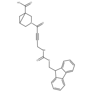 3-[4-({[(9H-fluoren-9-yl)methoxy]carbonyl}amino)but-2-ynoyl]-3-azabicyclo[3.1.0]hexane-1-carboxylic acid Structure