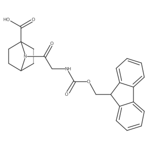 7-[2-({[(9H-fluoren-9-yl)methoxy]carbonyl}amino)acetyl]-7-azabicyclo[2.2.1]heptane-1-carboxylic acid结构式