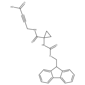 4-{[1-({[(9H-fluoren-9-yl)methoxy]carbonyl}amino)cyclopropyl]formamido}but-2-ynoic acid结构式