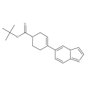 tert-butyl 4-(imidazo[1,2-a]pyridin-6-yl)-3,6-dihydropyridine-1(2H)-carboxylate结构式