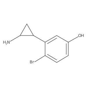 rac-3-[(1R,2S)-2-aminocyclopropyl]-4-bromophenol Structure