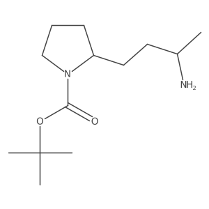 tert-butyl 2-[(3S)-3-aminobutyl]pyrrolidine-1-carboxylate Structure