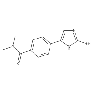 4-(2-amino-1H-imidazol-5-yl)-N,N-dimethylbenzamide Structure