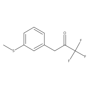 1,1,1-Trifluoro-3-[3-(methylsulfanyl)phenyl]propan-2-one结构式