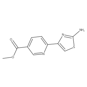 Methyl 6-(2-amino-1,3-thiazol-4-yl)pyridine-3-carboxylate Structure