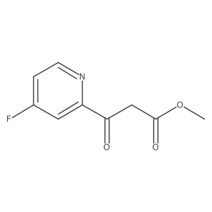 Methyl 3-(4-fluoropyridin-2-yl)-3-oxopropanoate Structure