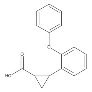 2-(2-Phenoxyphenyl)cyclopropane-1-carboxylic acid结构式