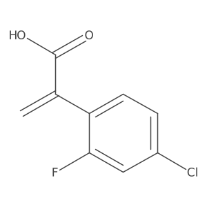2-(4-Chloro-2-fluorophenyl)prop-2-enoic acid结构式