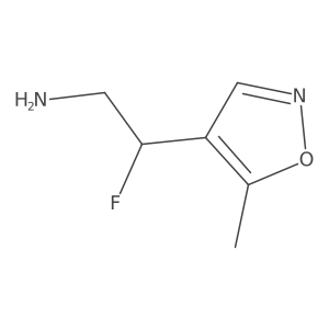 2-Fluoro-2-(5-methyl-1,2-oxazol-4-yl)ethan-1-amine结构式