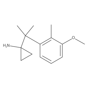 1-[2-(3-Methoxy-2-methylphenyl)propan-2-yl]cyclopropan-1-amine结构式