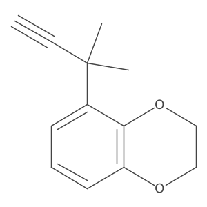 5-(2-Methylbut-3-yn-2-yl)-2,3-dihydro-1,4-benzodioxine Structure