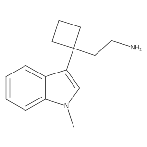 2-[1-(1-methyl-1H-indol-3-yl)cyclobutyl]ethan-1-amine Structure