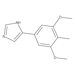4-(3,5-dimethoxy-4-methylphenyl)-1H-imidazole结构式