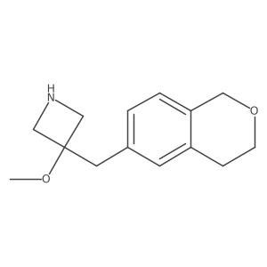 3-[(3,4-dihydro-1H-2-benzopyran-6-yl)methyl]-3-methoxyazetidine结构式