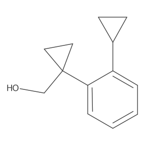 [1-(2-Cyclopropylphenyl)cyclopropyl]methanol Structure