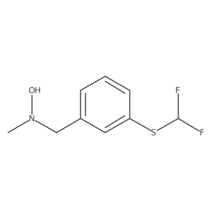 N-({3-[(difluoromethyl)sulfanyl]phenyl}methyl)-N-methylhydroxylamine Structure