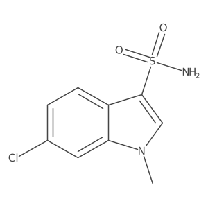 6-chloro-1-methyl-1H-indole-3-sulfonamide Structure