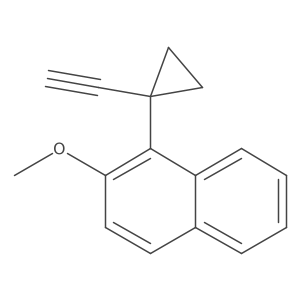 1-(1-Ethynylcyclopropyl)-2-methoxynaphthalene结构式