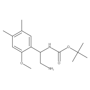tert-butyl N-[2-amino-1-(2-methoxy-4,5-dimethylphenyl)ethyl]carbamate Structure