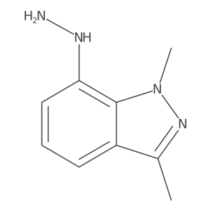 7-Hydrazinyl-1,3-dimethyl-1H-indazole Structure