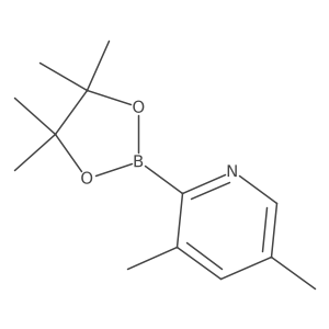 (3,5-Dimethylpyridin-2-YL)boronic acid pinacol ester结构式
