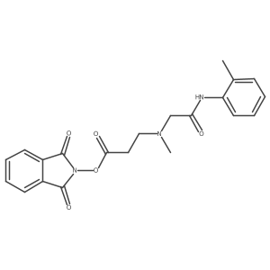 1,3-dioxo-2,3-dihydro-1H-isoindol-2-yl 3-[methyl({[(2-methylphenyl)carbamoyl]methyl})amino]propanoate Structure