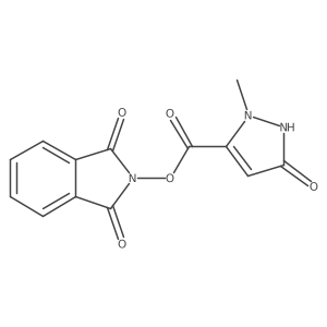 1,3-dioxo-2,3-dihydro-1H-isoindol-2-yl 3-hydroxy-1-methyl-1H-pyrazole-5-carboxylate结构式